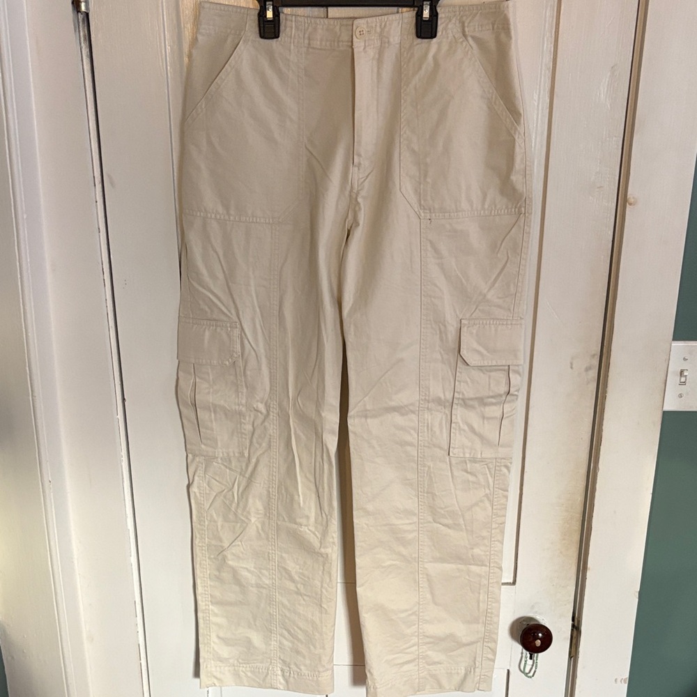 Cream Cargo Pants